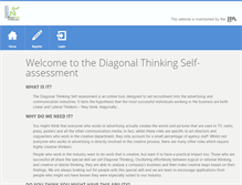 Tablet Screenshot of diagonalthinking.co.uk